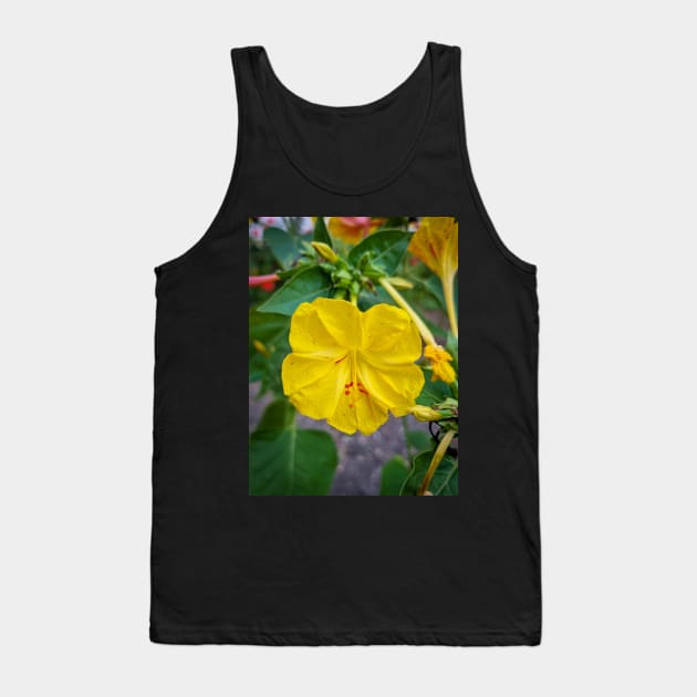 Summer Yellow Flower Tank Top by Anastasia-03